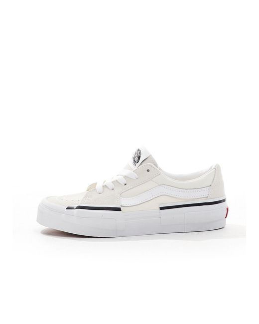 Vans White – sk8-low rearrange – sneaker