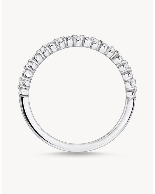 Thomas Sabo Brown Ring Dots With White Stones