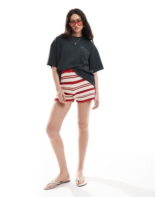 4th & Reckless Oversized T-Shirt Met Print Op De Achterkant in het Blue