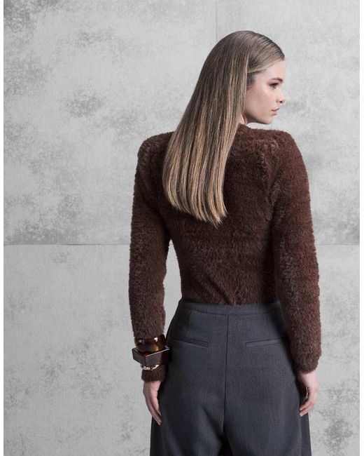 ASOS Brown Fluffy Body Suit