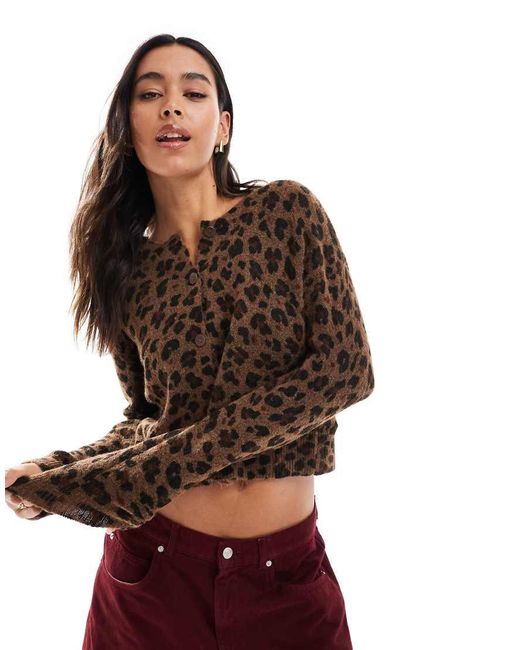 Pull&Bear Brown Knitted Cardigan