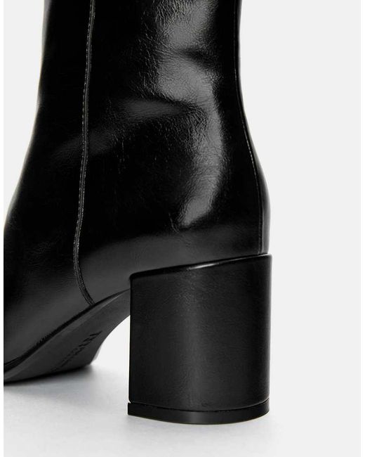 Pull&Bear Black High-heel Ankle Boots