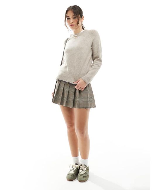 ONLY Gray Crew Neck Knitted Jumper