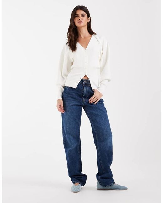 ASOS White Double Layer Shrug Cardi