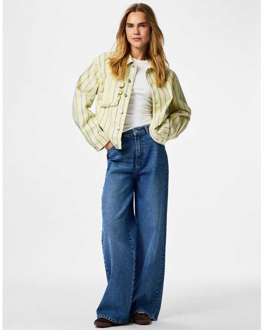 Pieces Natural Denim Jacket