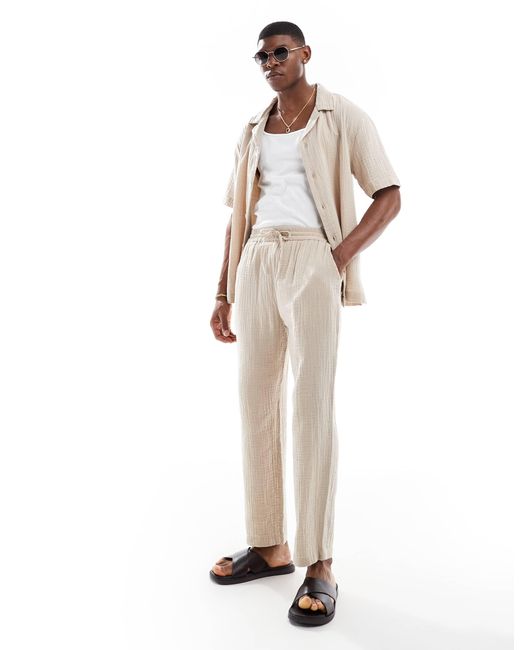 Pantalon Goldsboro pour homme en coloris White