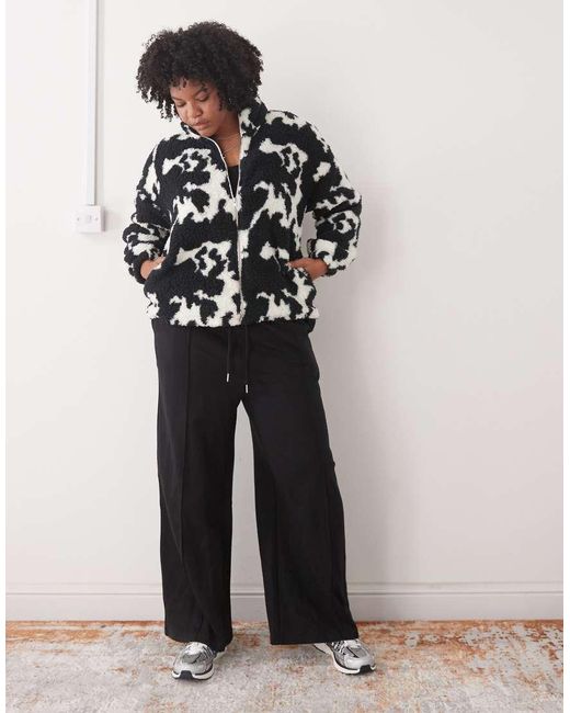 Noisy May Black Zip Through Fleece