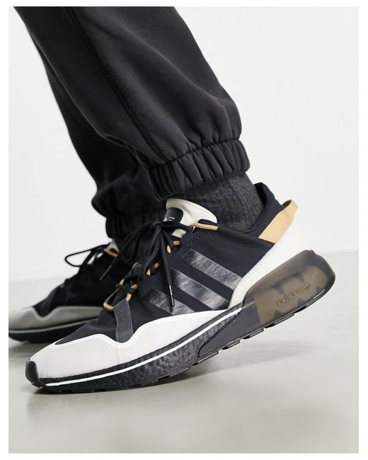 adidas Originals Rubber Zx 2k Boost Pure - Sneakers in het Zwart ...