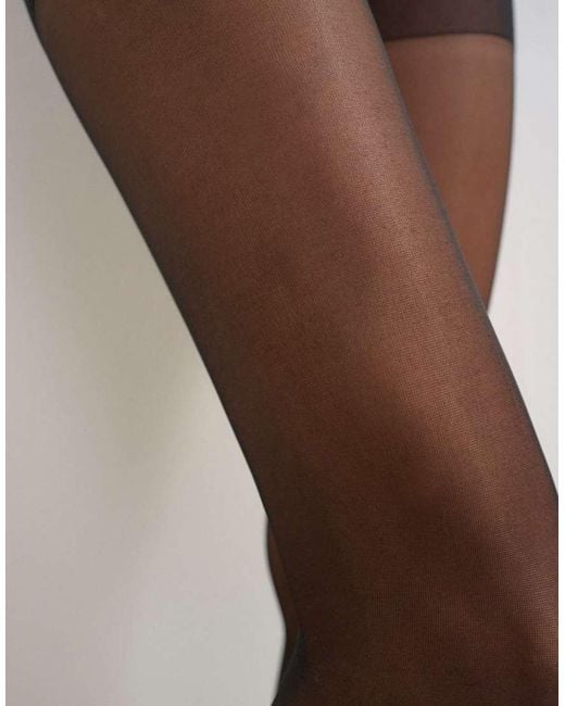 TOPSHOP Brown 2 Pack 15 Denier Tights