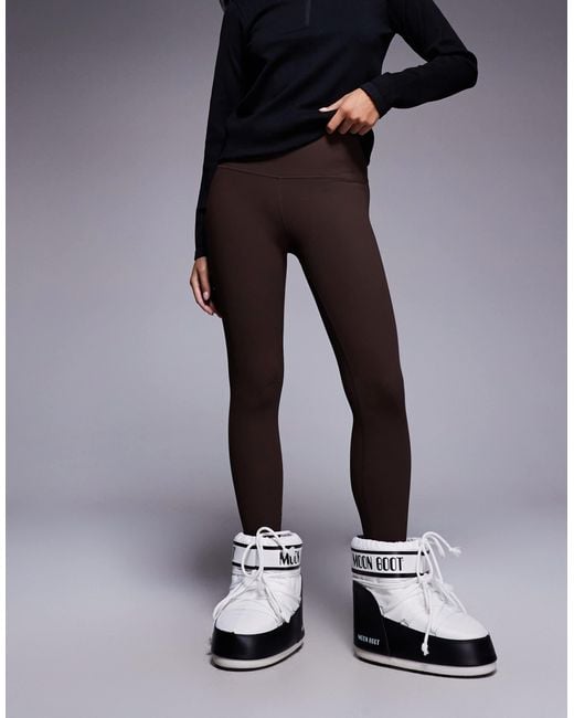 ASOS 4505 Ski & Snow Blue Asos 4505 petite – ski – gerippte baselayer-leggings