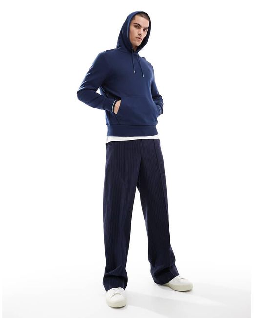 Sudadera Oscuro Con Capucha Sin Cierres De Fred Perry de hombre de color Blue