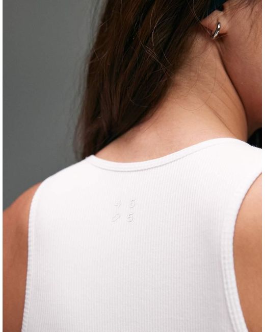 4505 Gray Plush Lightweight Ribbed Racer Vest With Inner Bra And Removeable Padding