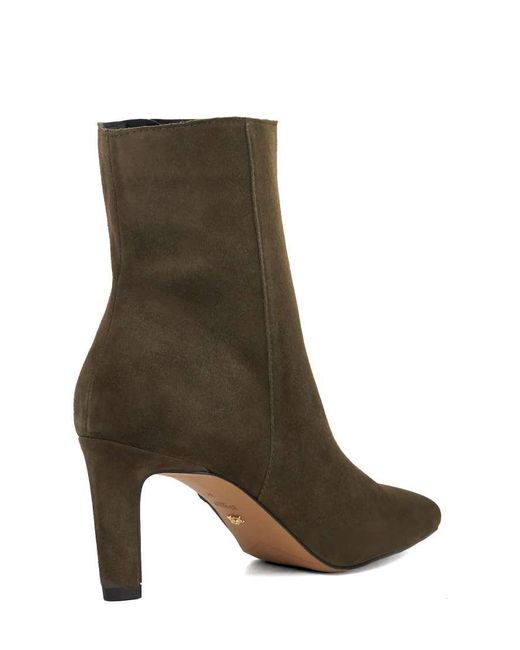 Dune Brown Ovation Ankle Boots