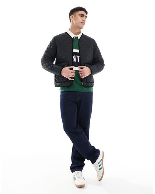 Hunter Blue Quilted Jacket for men