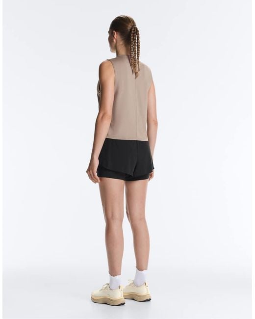 Oysho White Technical Sleeveless T-shirt