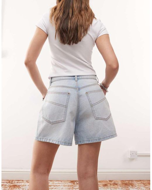 Collusion Gray Denim Loose Jort