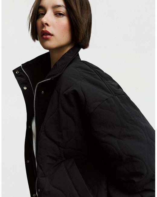 Bershka Black Padded Jacket