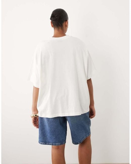 ASOS White Asos Design Curve Oversized T-shirt With Arizona Desert Graphic