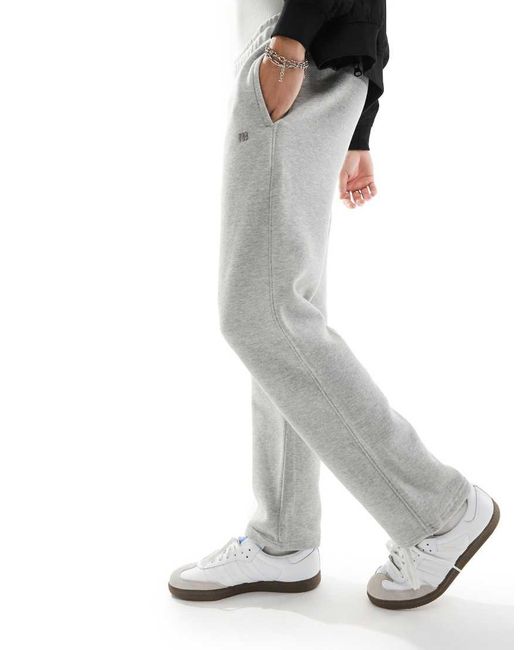 Pull&Bear Gray Straight Leg joggers for men