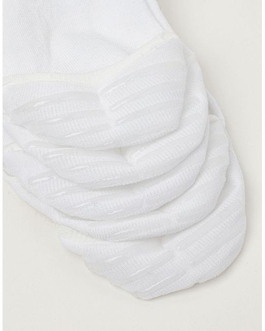 Tezenis White 5 Pairs Of Cotton Shoe Liners