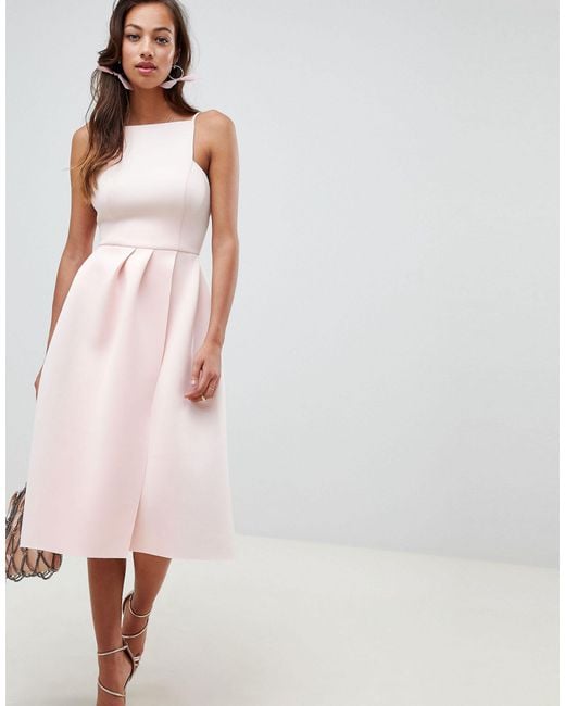 strappy open back dress