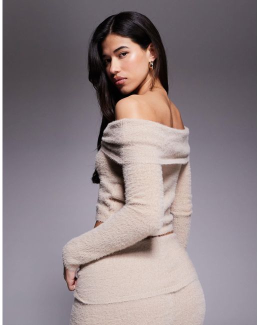 Aria Cove Gray – flauschiger strickpullover