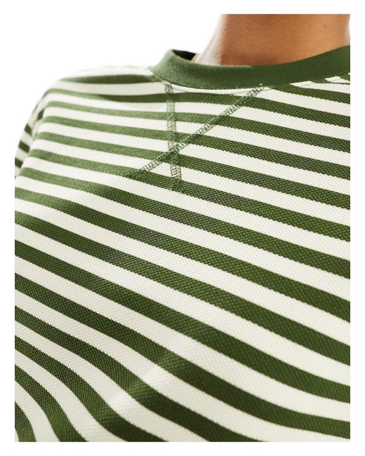 Mango Green Stripe Sweatshirt
