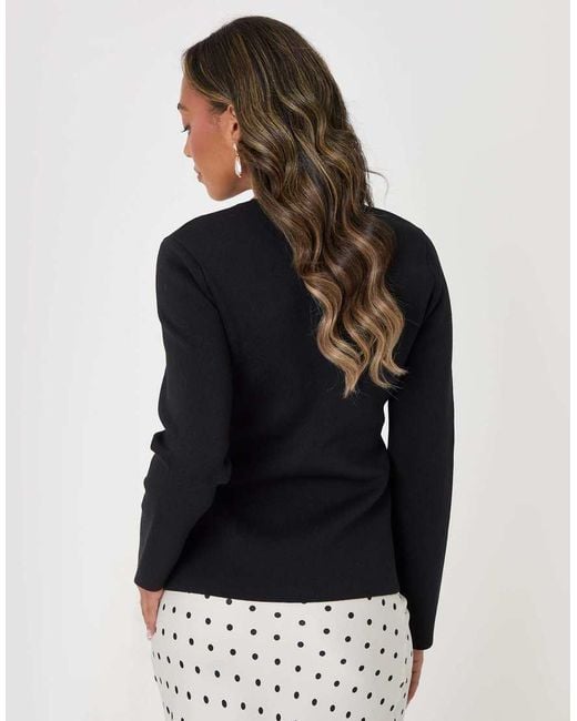 Threadbare Blue Compact Knit V Neck Cardigan