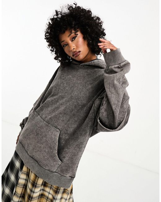 ASOS Gray Double Layered Hoodie