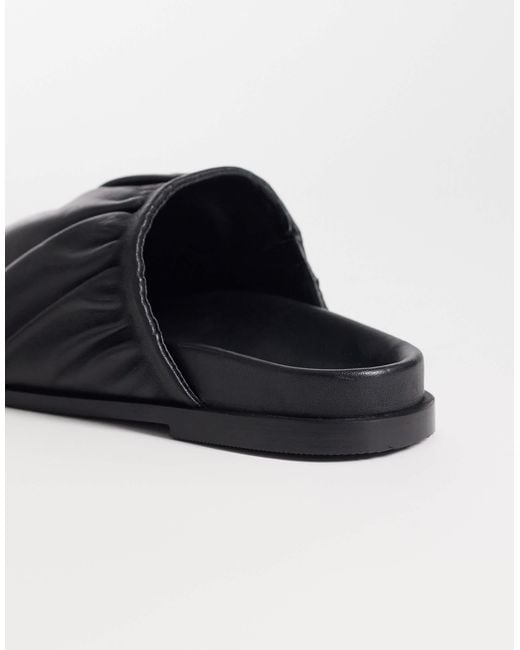 Bronx Black Yla-na Flat Mules