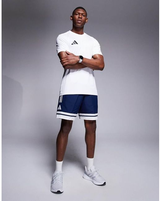 Adidas Originals Blue Adidas Football Squadra Shorts for men