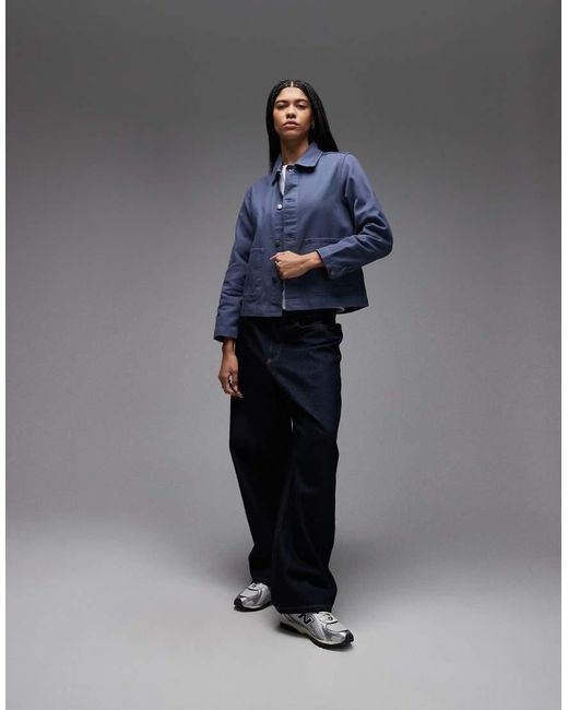 Dickies Blue Unlined Canvas Chore Jacket