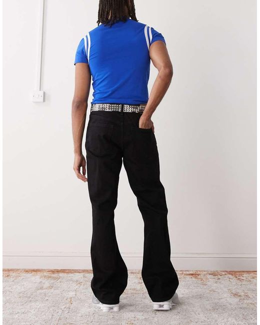 Vaqueros Negros De Corte Bootcut Holgado Y Acampanado Mercury De Weekday de hombre de color Blue