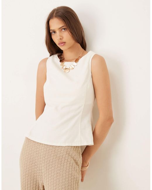 Mango White – ärmelloses oberteil