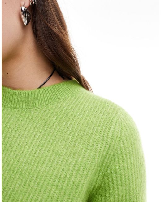 SELECTED Green Lolina Short Sleeve Knitted Jumper