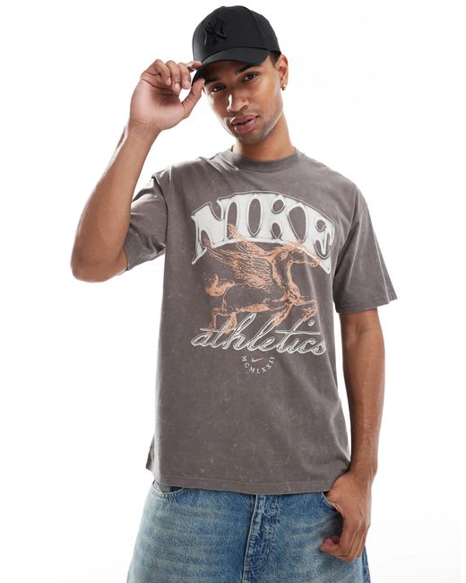 T-shirt motif graphique - gris Nike pour homme en coloris Gray