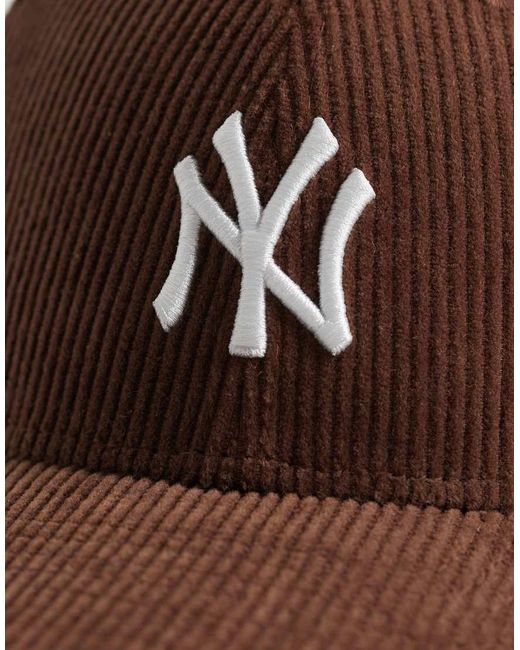 KTZ Brown Ny Yankees 9Forty Cord Cap