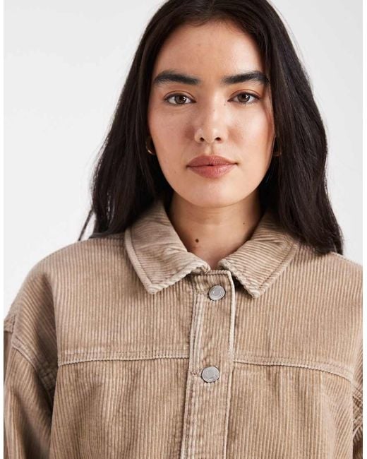 Vero Moda Natural Cord Overshirt