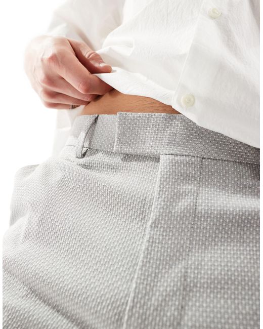 Wedding - pantaloni da abito super skinny di ASOS in White da Uomo