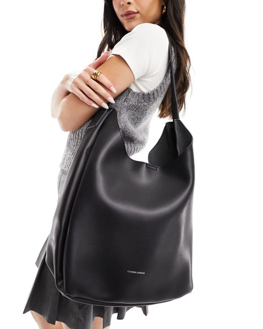 Claudia Canova Black Slouch Shoulder Bag