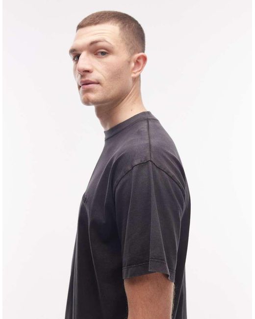 No Problemo Blue 100% Cotton T-shirt With Mini Logo for men