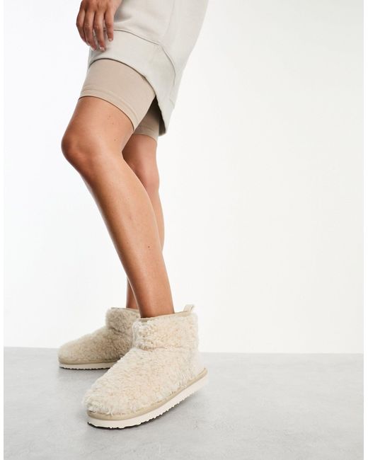 Simmi london - hug - chaussons duveteux style bottines - crème SIMMI Shoes  en coloris Blanc | Lyst