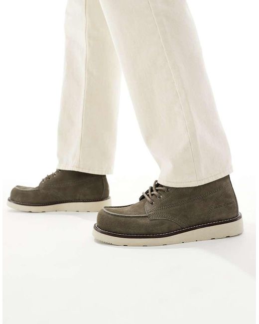 Jack & Jones Brown Suede Lace Up Boot for men
