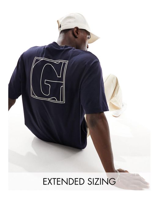 Gant – relaxed fit t-shirt in Blue für Herren