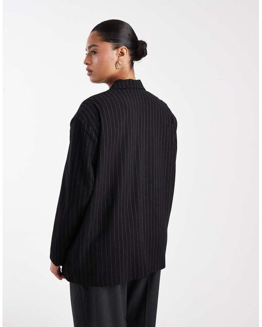 Noisy May Black Oversize Blazer