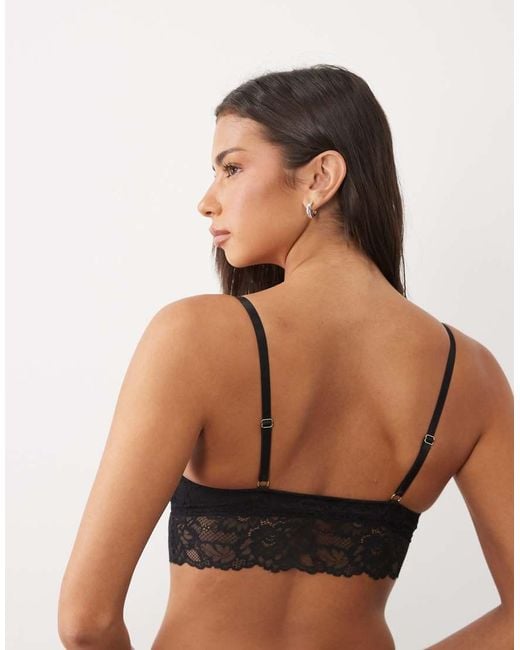 New Look Black Lace Bralette