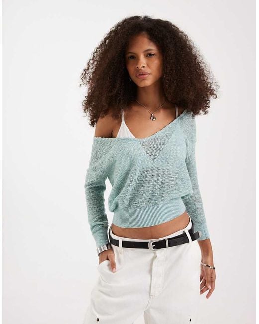 Free People Gray Soft Fine Gauge Pullover