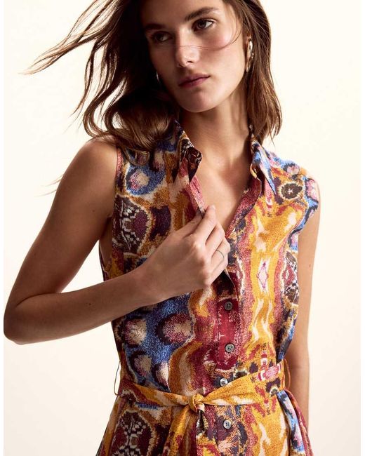 Desigual Natural Printed Dress Designed By Mr. Christian Lacroix