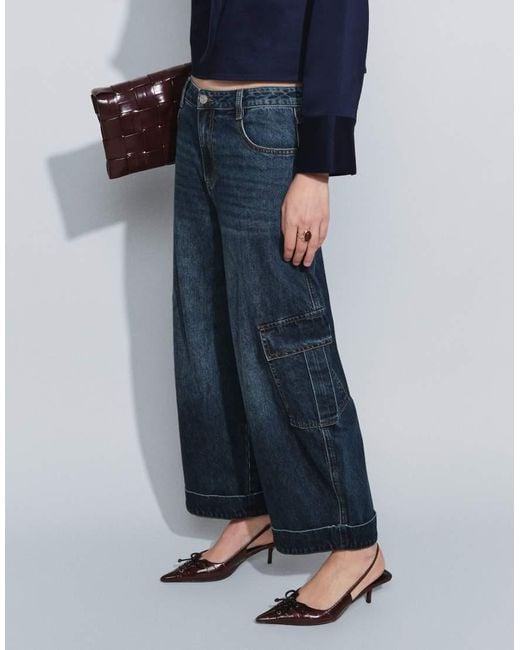 ASOS Utility Cargojeans in het Blue