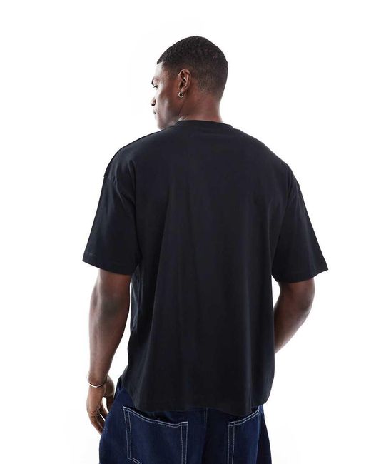 Pack De 2 Camisetas Negras Extragrandes Básicas De -Blanco ASOS de hombre de color Blue